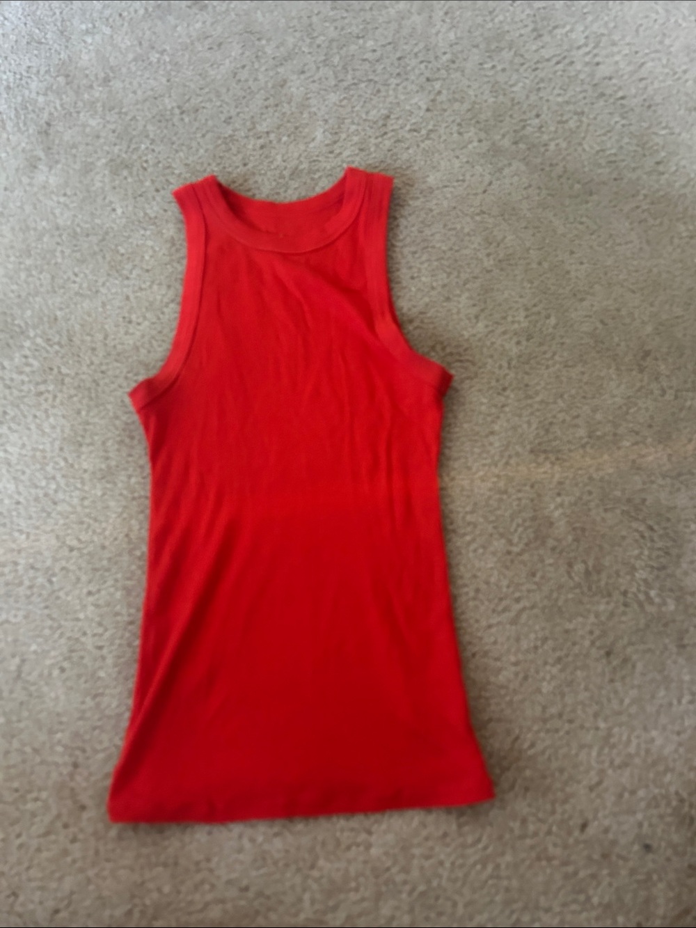 Target Red Ribbed Tank Top